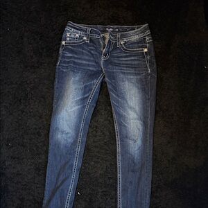 Miss Me Dark Blue Skinny Jeans